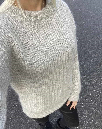 Hverdags sweater strikkeopskrift