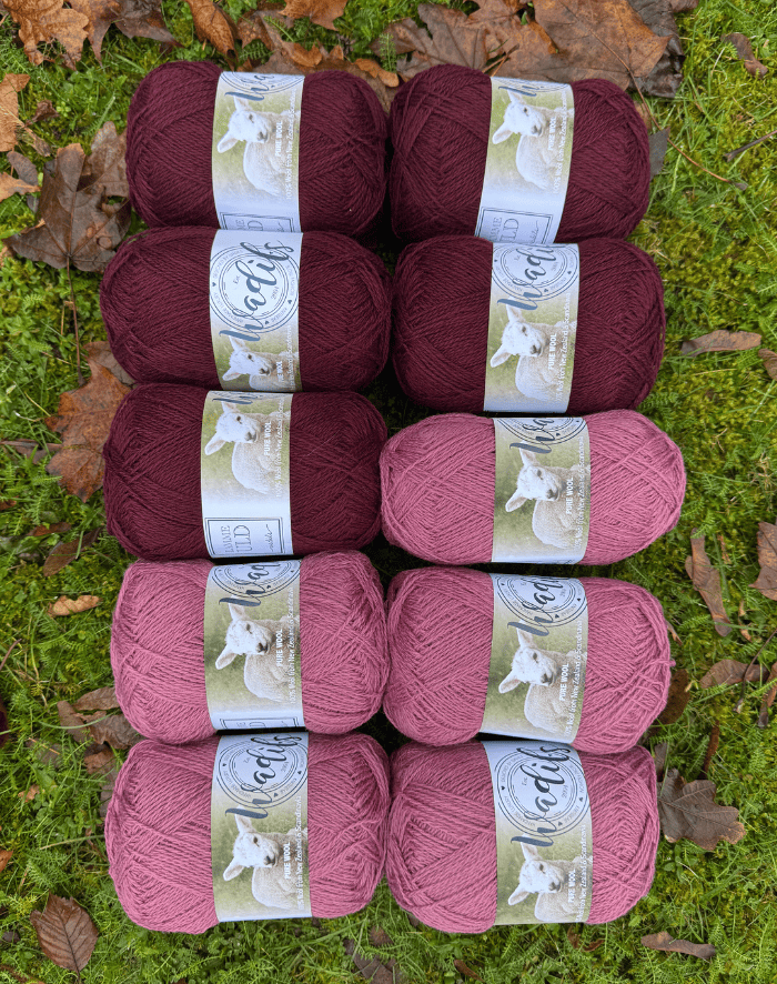 2xRetro Sweater m. Stjerneranke garnpakke