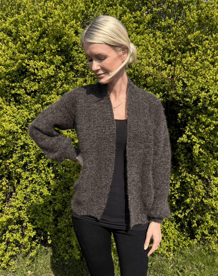 Kort Rille Cardigan strikkeopskrift