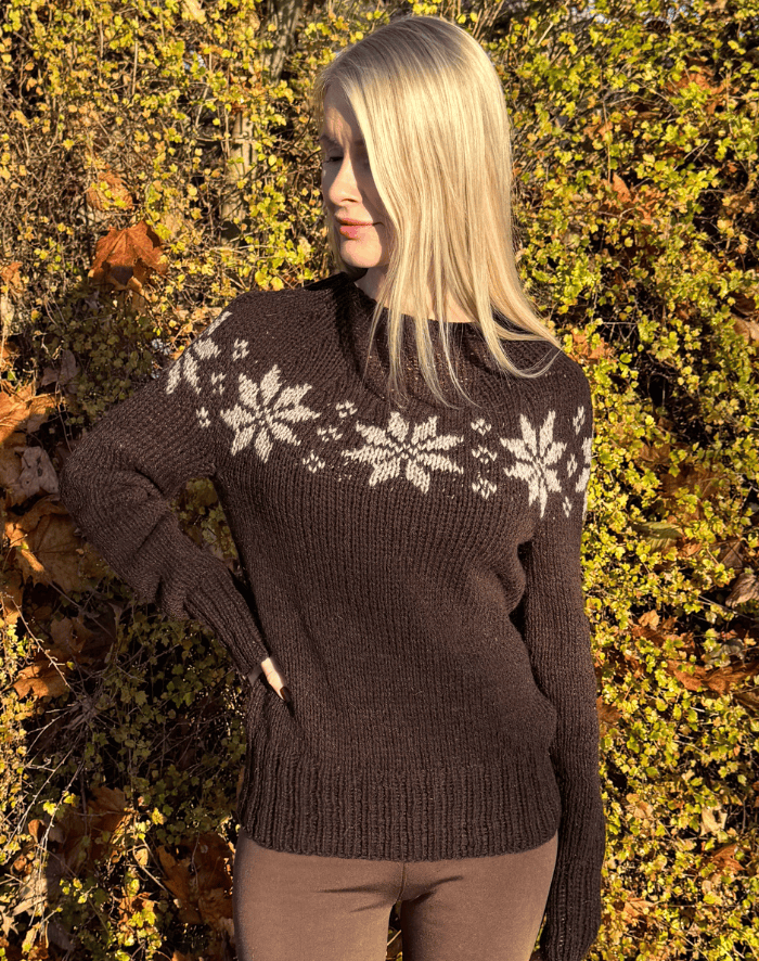 Retro Sweater m/ Stjerneranke strikkekit