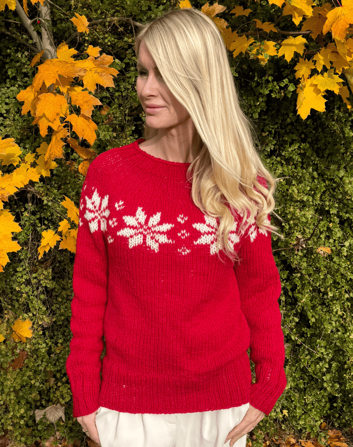 Retro Sweater m/ Stjerneranke strikkekit