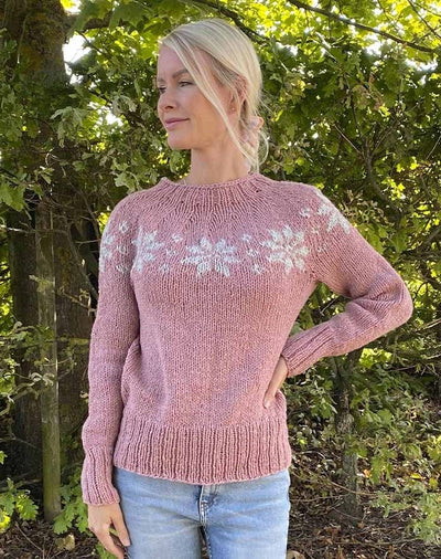 Retro Sweater m/ Stjerneranke strikkekit