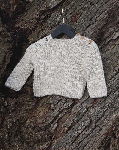 Vaffel Sweater 1-18 mdr. strikkekit
