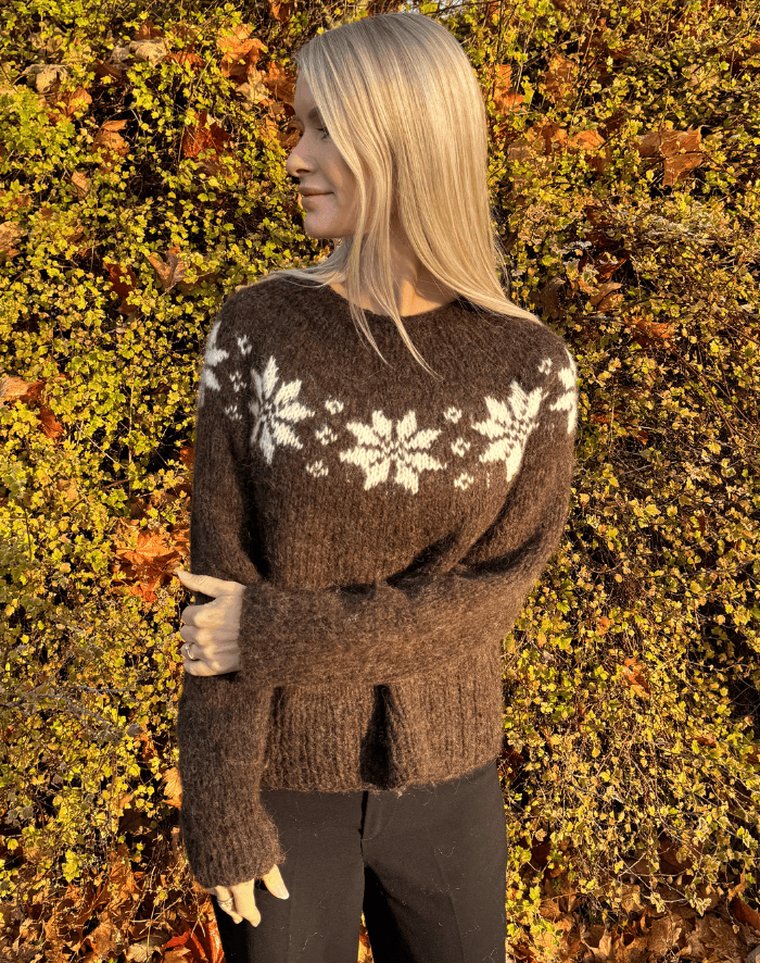 Sweater m. Stjernebort alpaca strikkekit