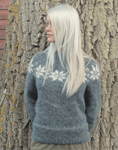 Sweater m. Stjernebort alpaca strikkekit
