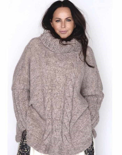 Strikkeopskrift Bente-Maj oversize sweater